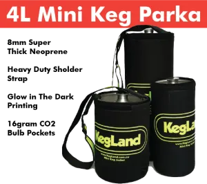 4L Glow in the Dark Mini Keg Neoprene Keg Parka / Jacket