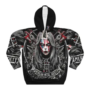 American Metal Society Unisex Pullover Hoodie (AOP)