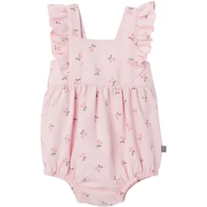 Baby Girls Pink Cherries Romper