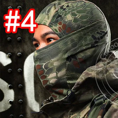 Balaclava Camouflage Tactical Military Motorcycle Helmet Protection Full Face Mask - 23 Variants