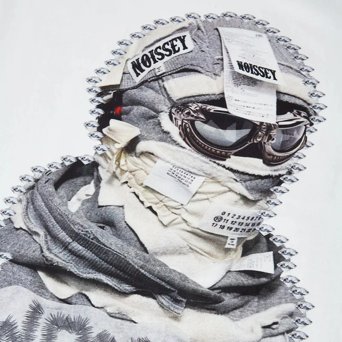 Balaclava printed cotton T-shirt