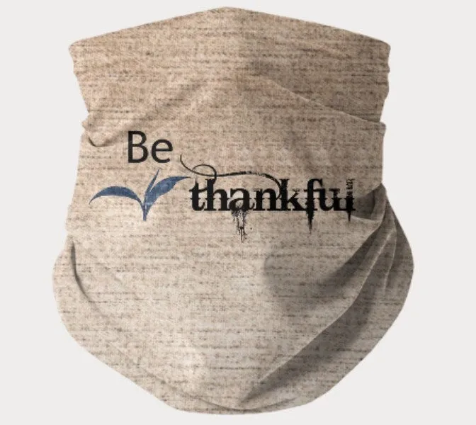 Be Thankful, Denim,Suede Look,Neck Gaiter,Multi-functional , Face,Headband,Bandana,Balaclava,Hair Band,Dust Mask,Cute Valentine Gift