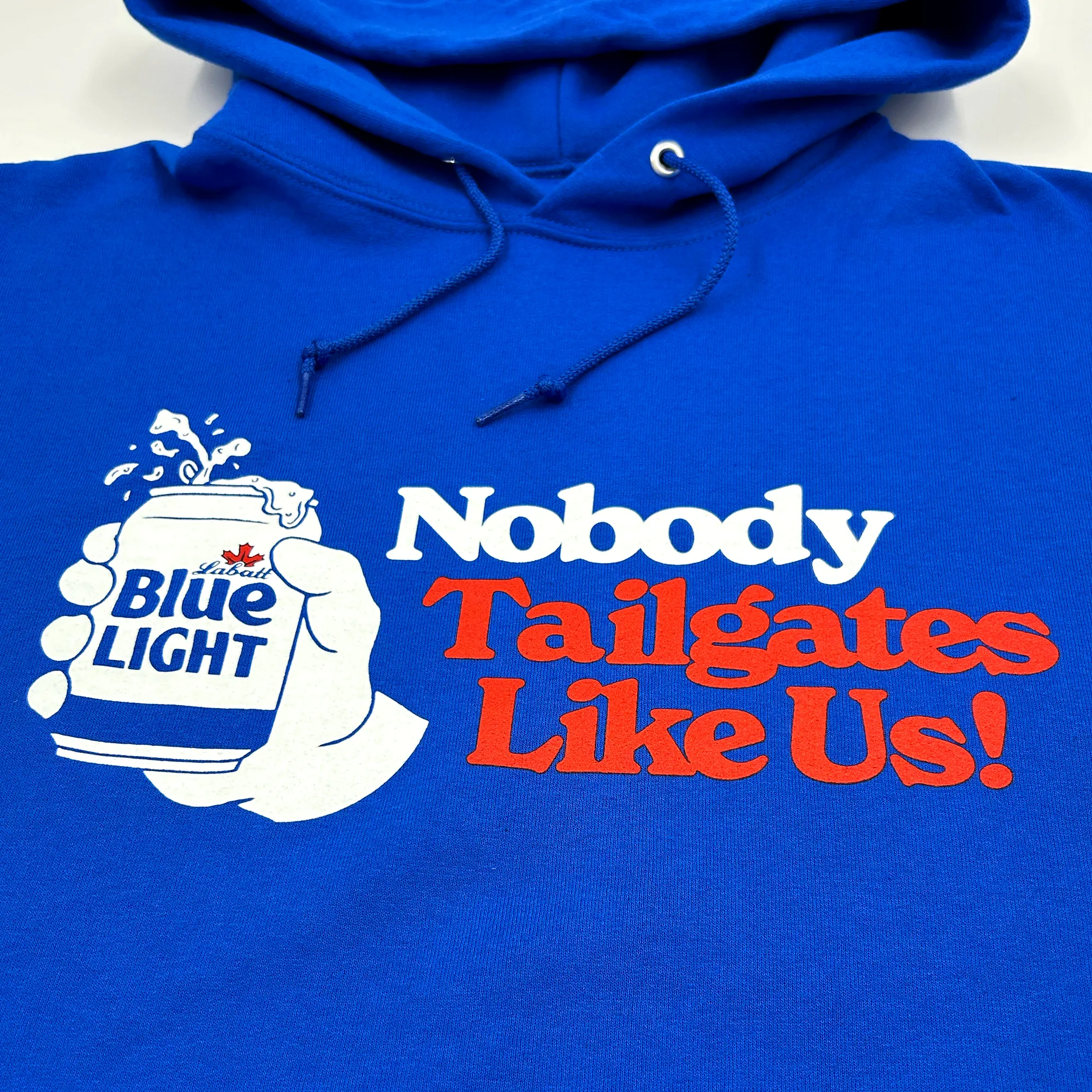 BFLO x Labatt Nobody Tailgates Like US! Blue Hoodie