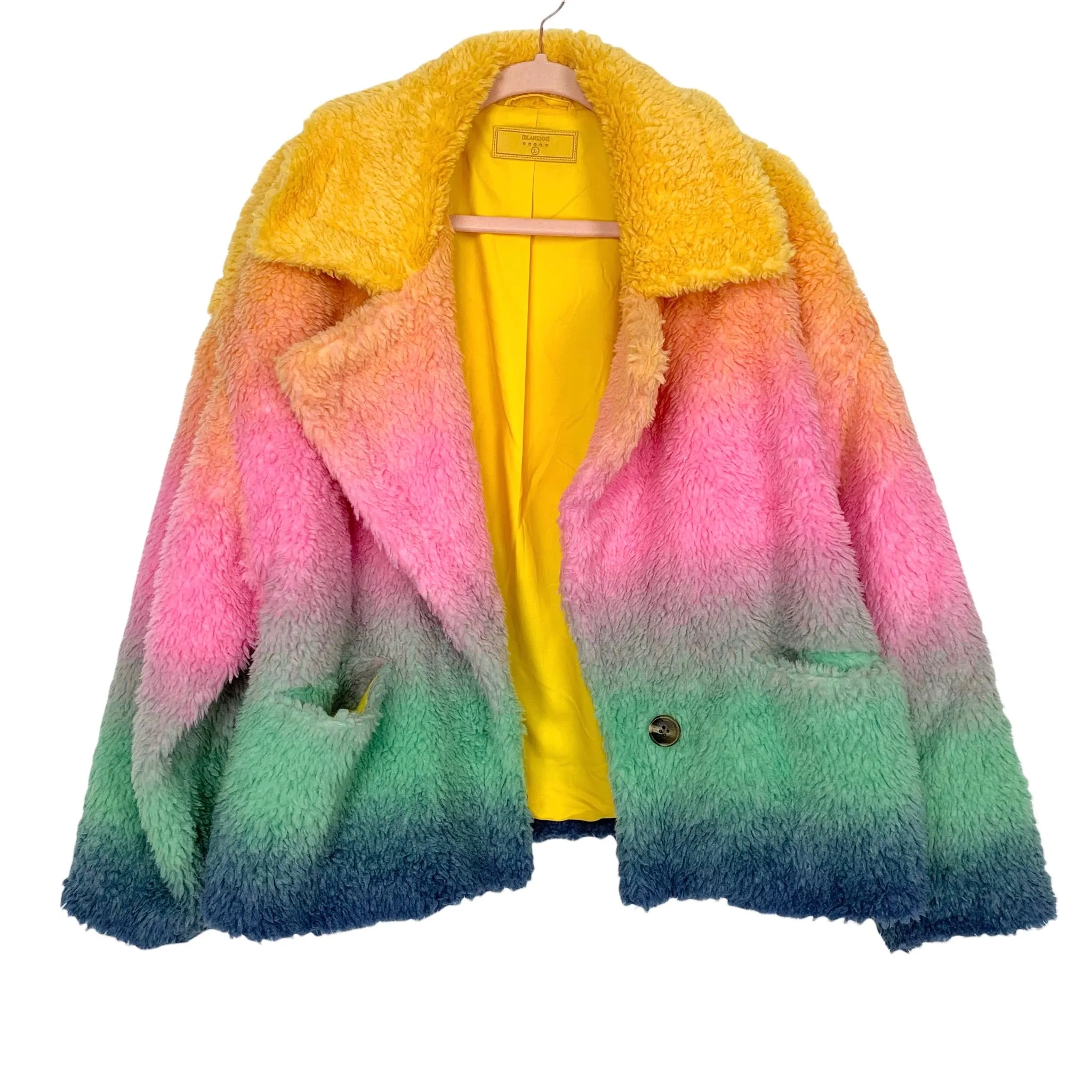 BLANKNYC Ombre Faux Fur Teddy Coat- Size L (sold out online)