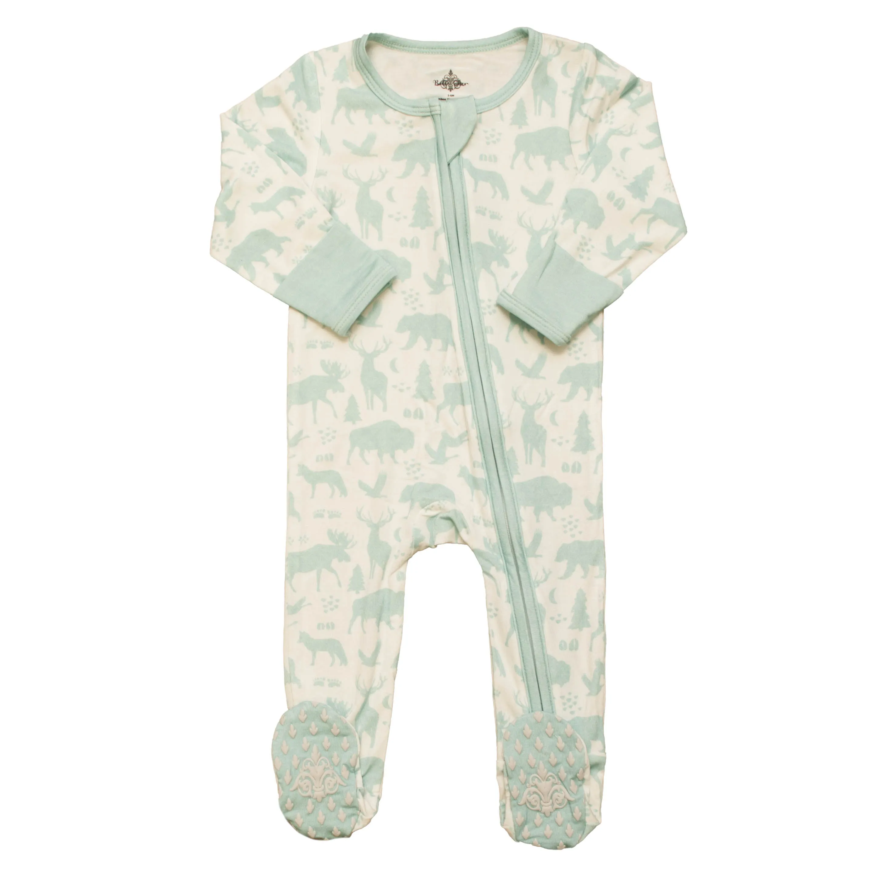 Blue Animals Bamboo Romper