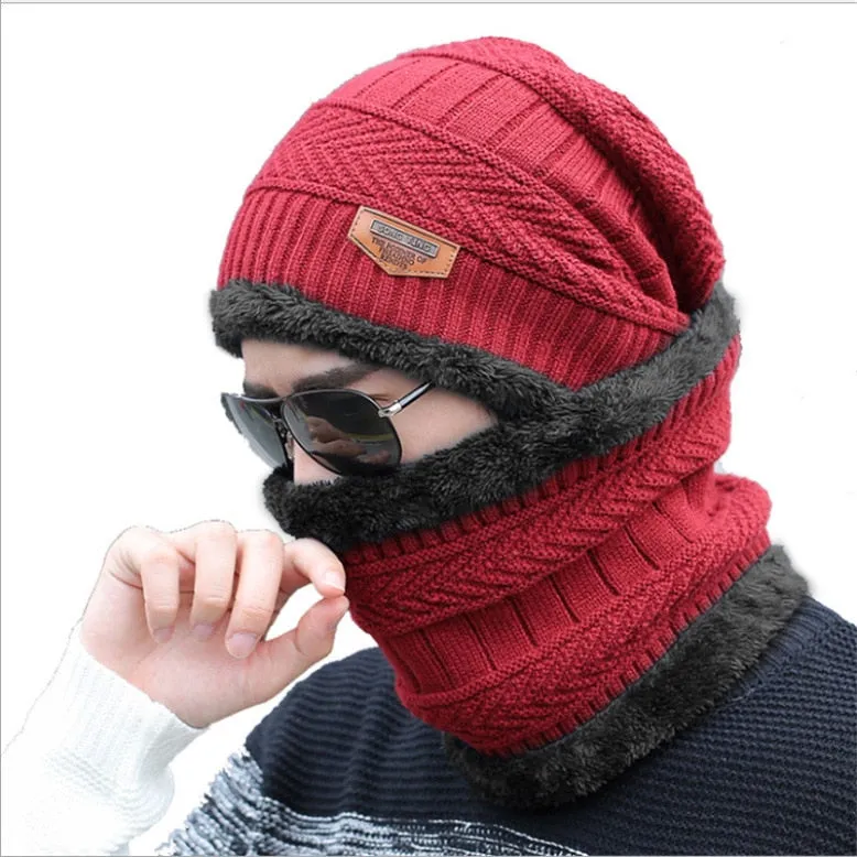 Christmas Gift Winter Hat Skullies Beanies Hats Winter Beanies For Men Women Wool Scarf Caps Balaclava Mask Gorras Bonnet Knitted Hat