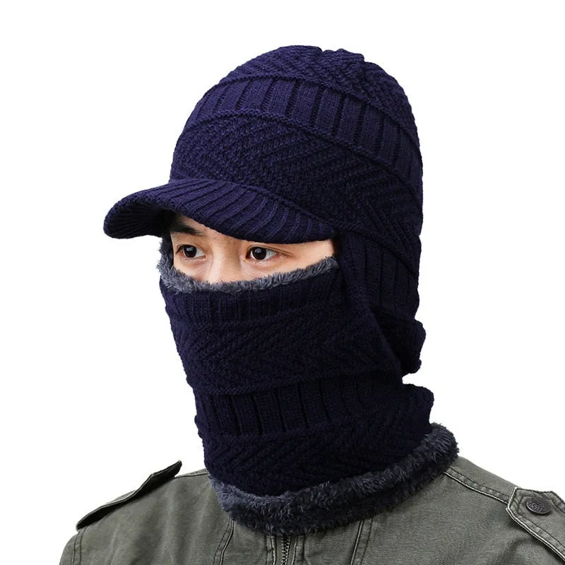 Christmas Gift Winter Hat Skullies Beanies Hats Winter Beanies For Men Women Wool Scarf Caps Balaclava Mask Gorras Bonnet Knitted Hat