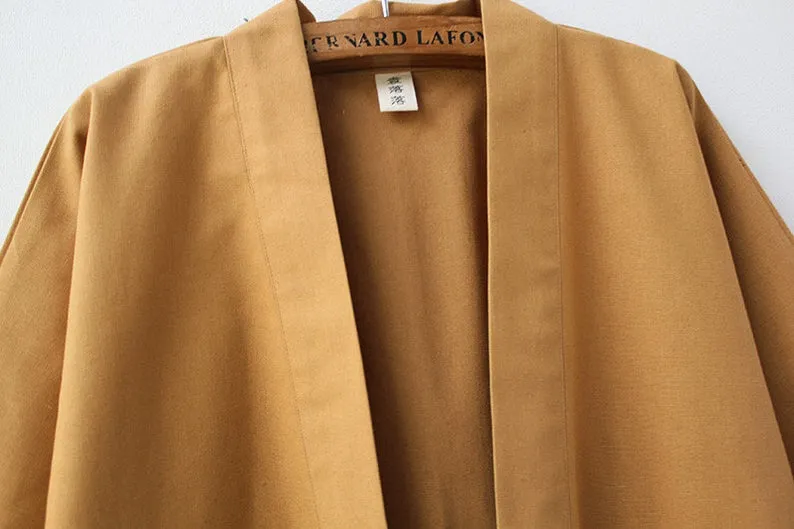 Classic Khaki Kimono Cardigan