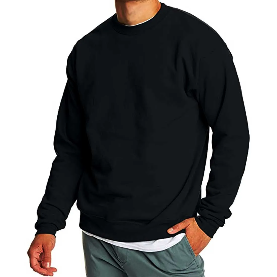 Customized Printed Round Neck Regular Fit Sweatshirt for Men Personalized T-Shirt Create Your Own Text