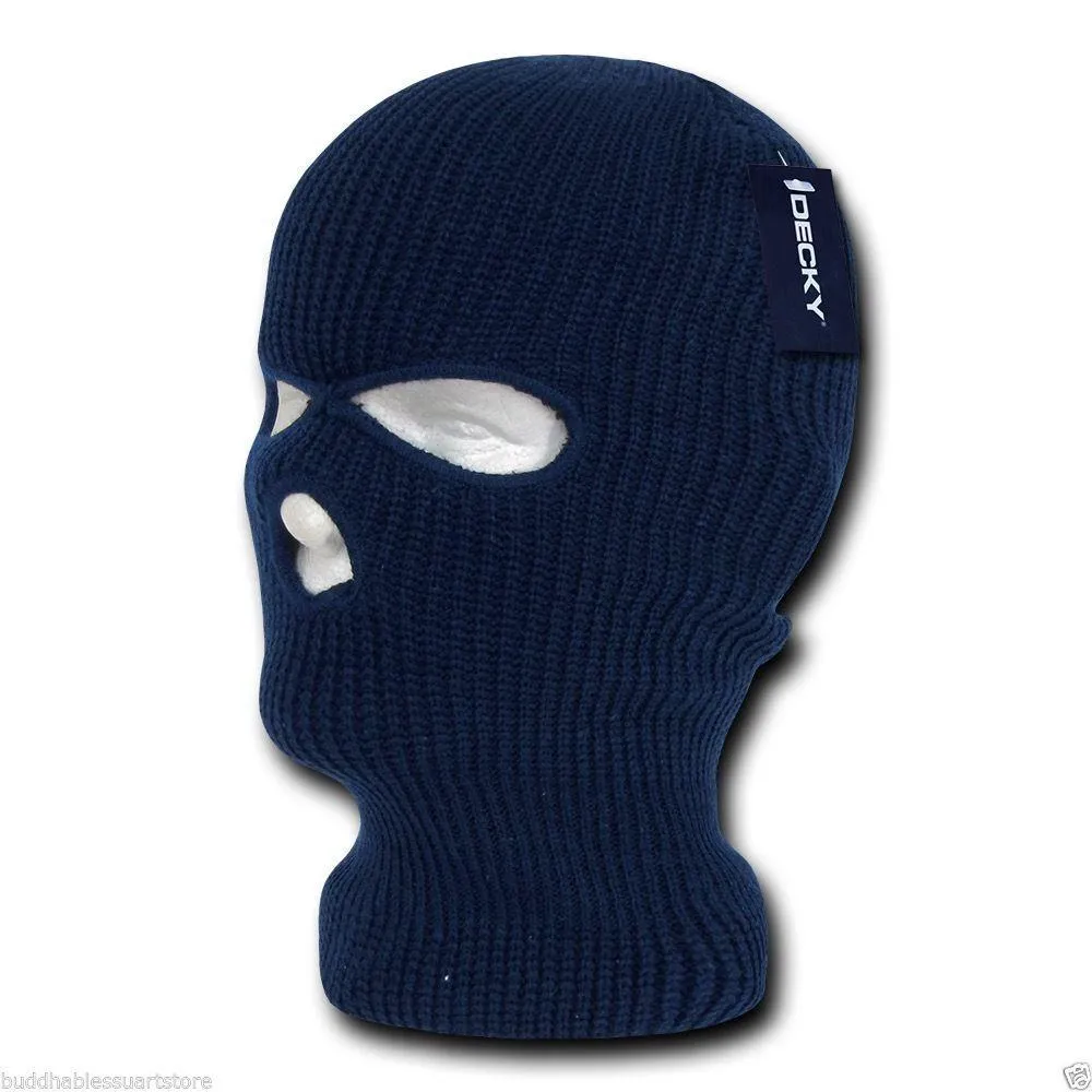 Decky Warm Winter Balaclava 3 Hole Face Masks Beanies Ski Motorcycle Biker Tactical