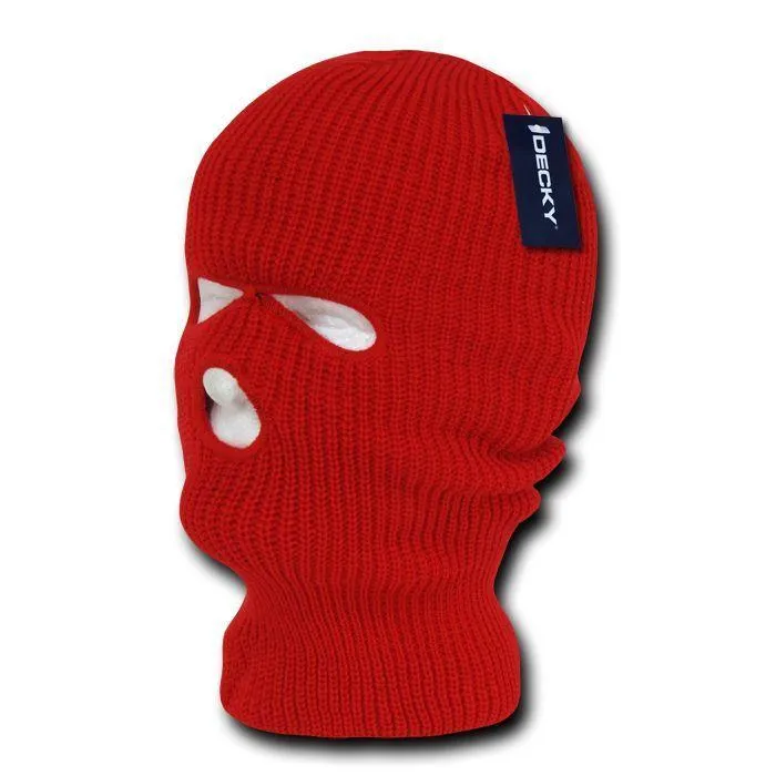 Decky Warm Winter Balaclava 3 Hole Face Masks Beanies Ski Motorcycle Biker Tactical