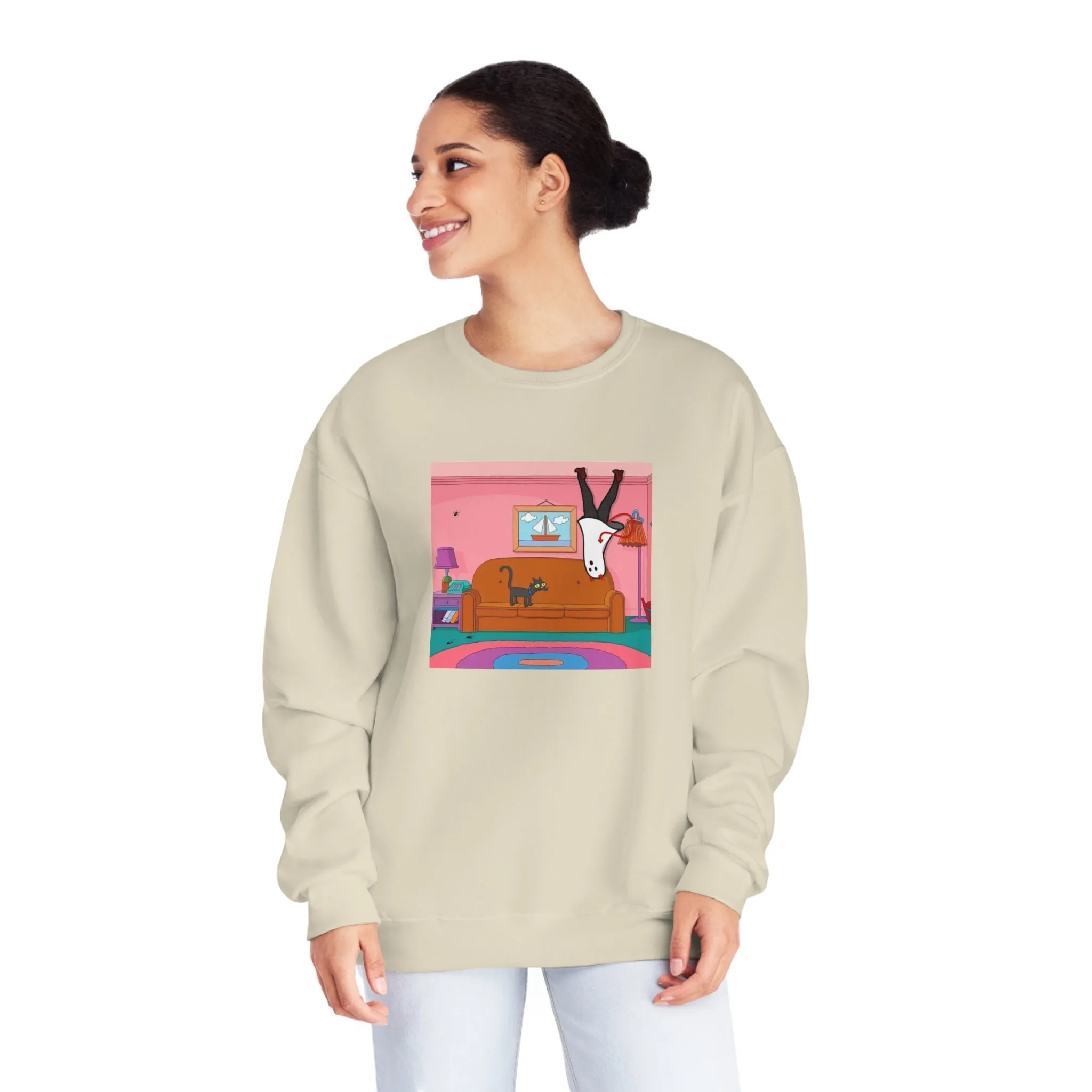 Demons X Doja Cat X Simpsons cartoon sweatshirt