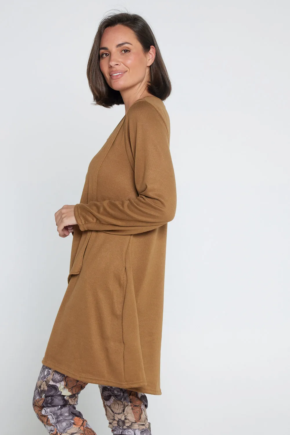 Divina Knit Tunic - Tan