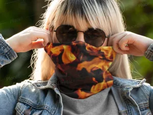 FireFlames Neck Gaiter,Multi-functional,Headband,Bandana,Balaclava,Hair Band,DustMask,neck warmer,Christmas,Birthday,Cute Valentine Gift