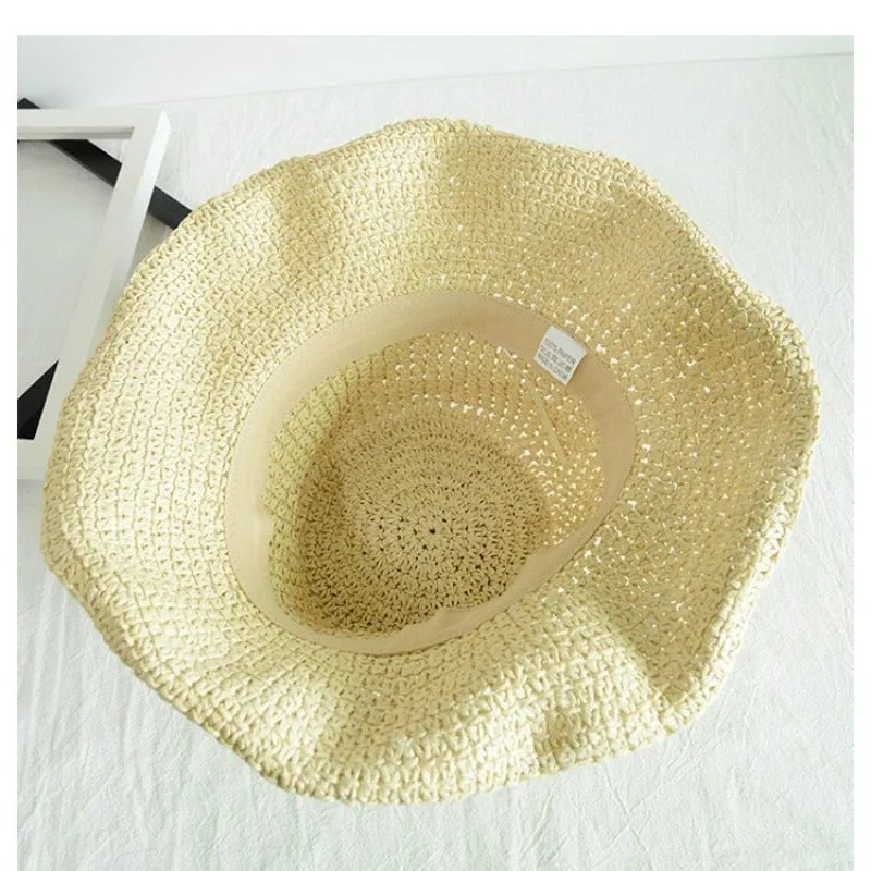Folding Straw Hat for women