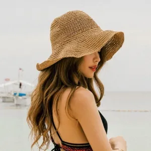 Folding Straw Hat for women