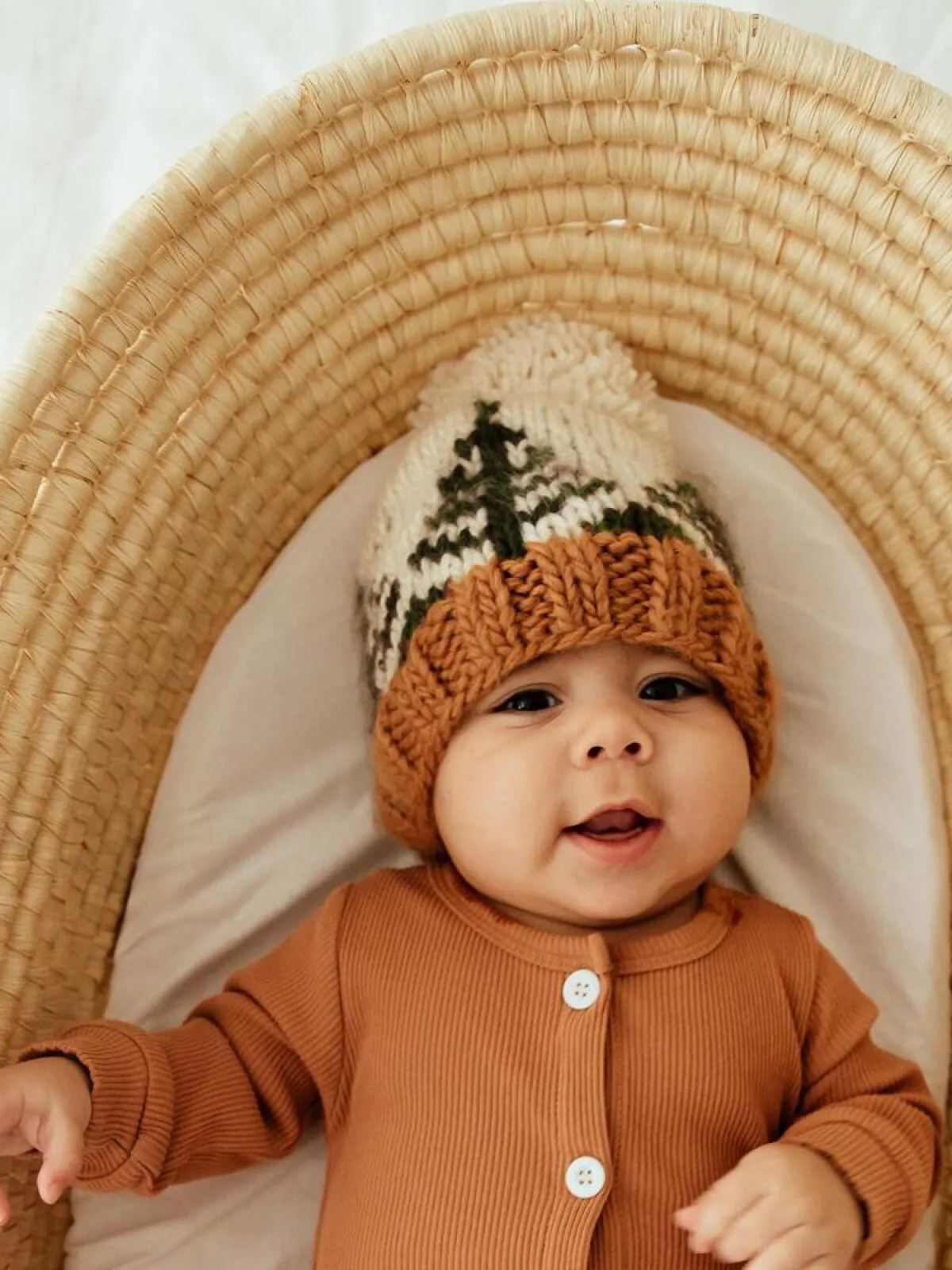 Forest Knit Pom Hat