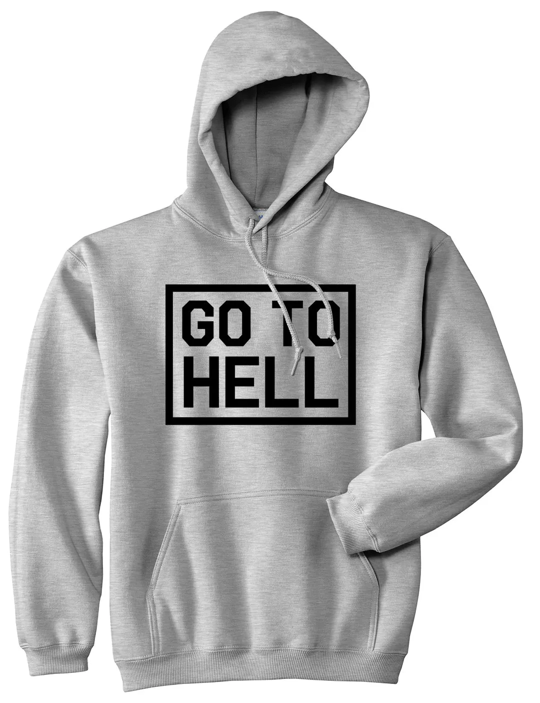 Go To Hell Mens Pullover Hoodie