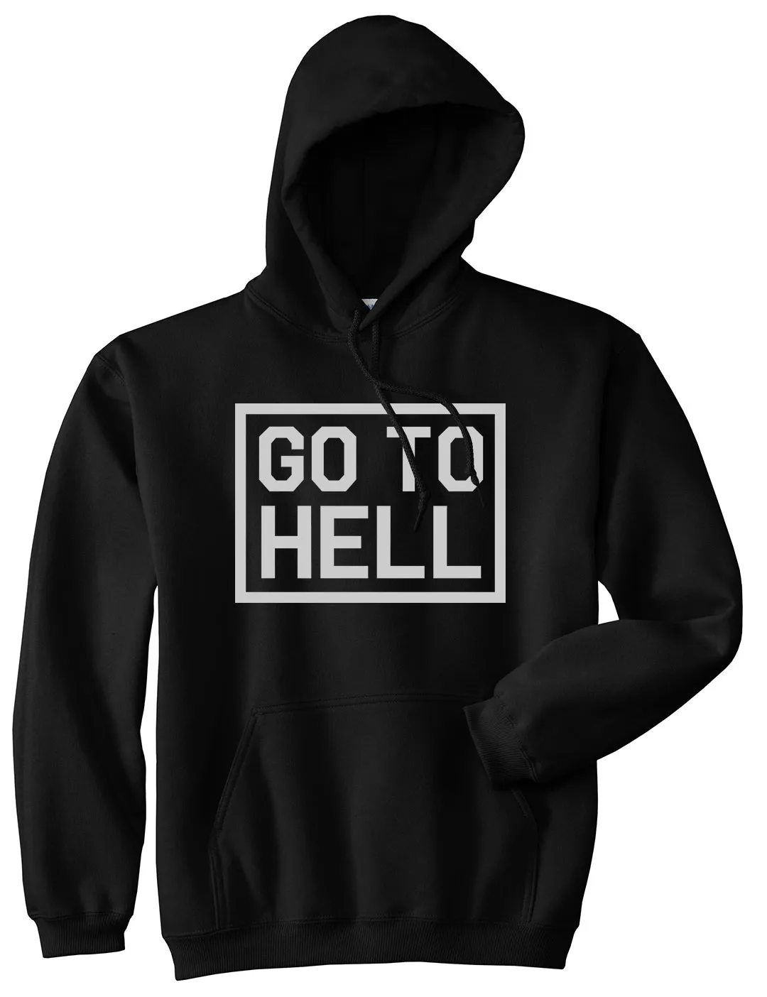 Go To Hell Mens Pullover Hoodie