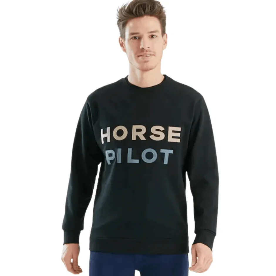 Horse Pilot Men's Team Sweatshirt - Black