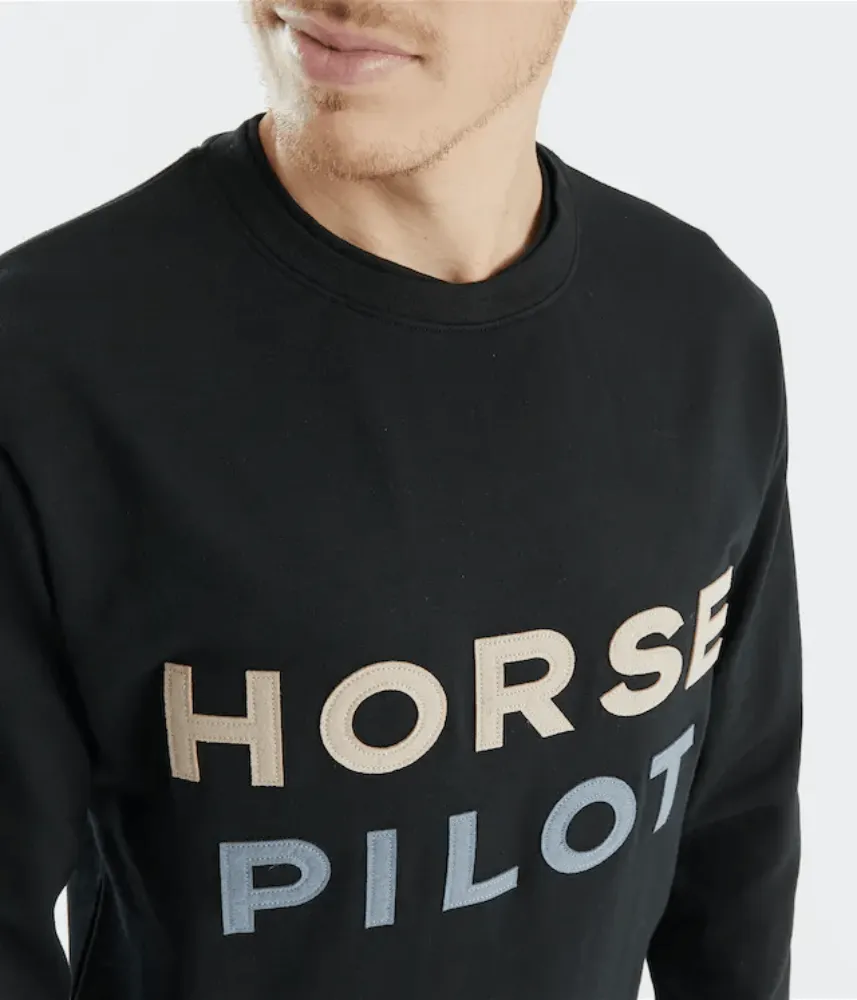 Horse Pilot Men's Team Sweatshirt - Black