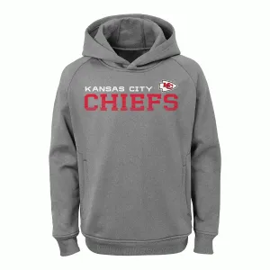 Kansas City Chiefs Youth Dark Gray Pullover Hoodie Sweatshirt