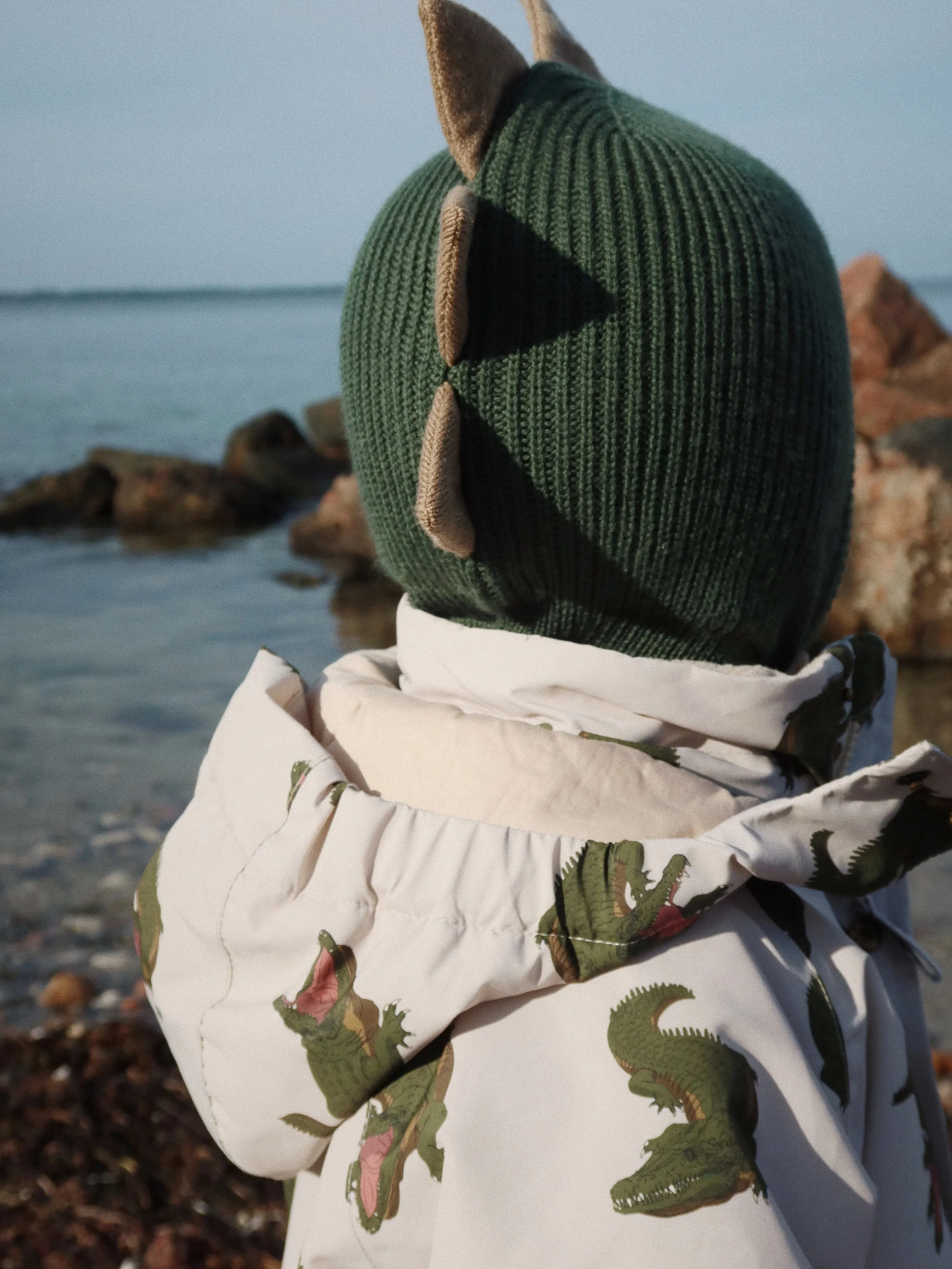 Konges Sløjd Baby Boys Animal Balaclava in Green