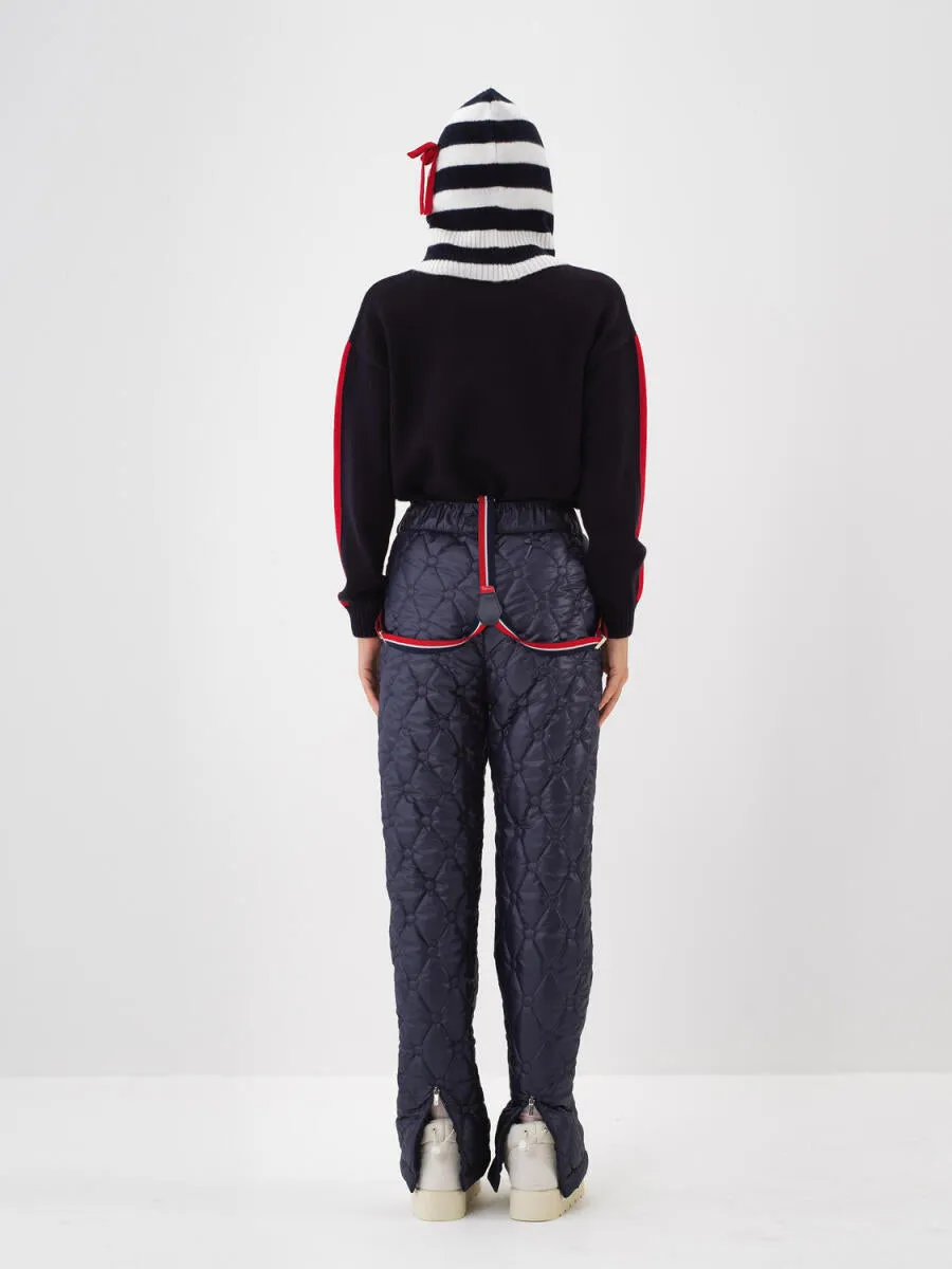 Leah Striped Mohair Balaclava