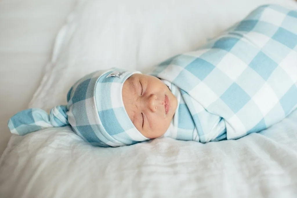 Lincoln Newborn Top Knot Hat