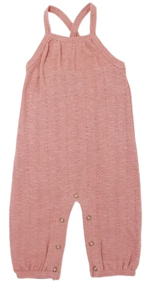 L'ovedbaby Pointelle Romper - Mauve