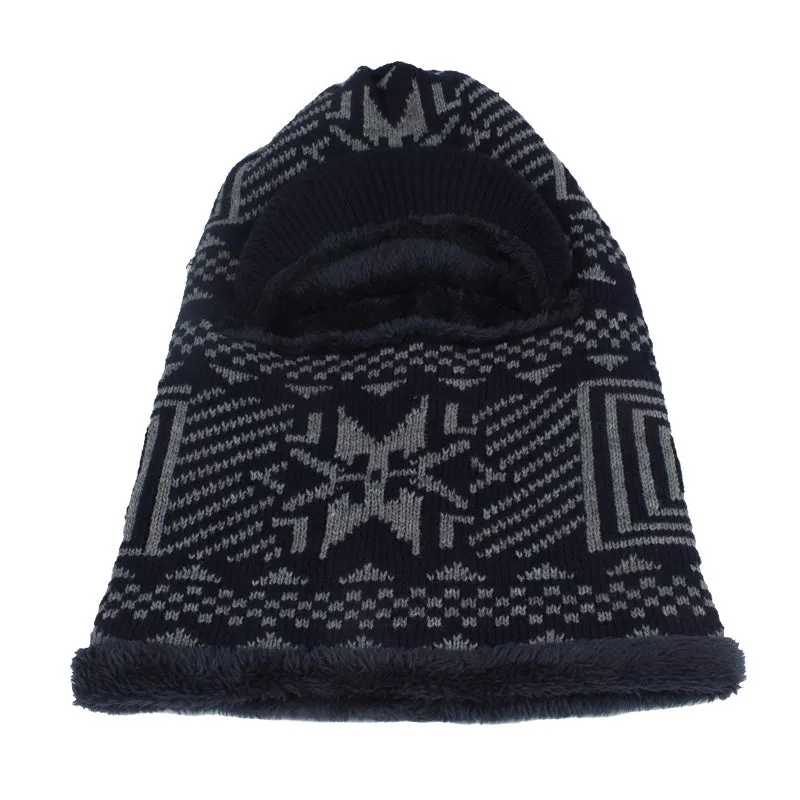 Men's Winter Knitted Balaclava Cap - Black,Gray,Navy