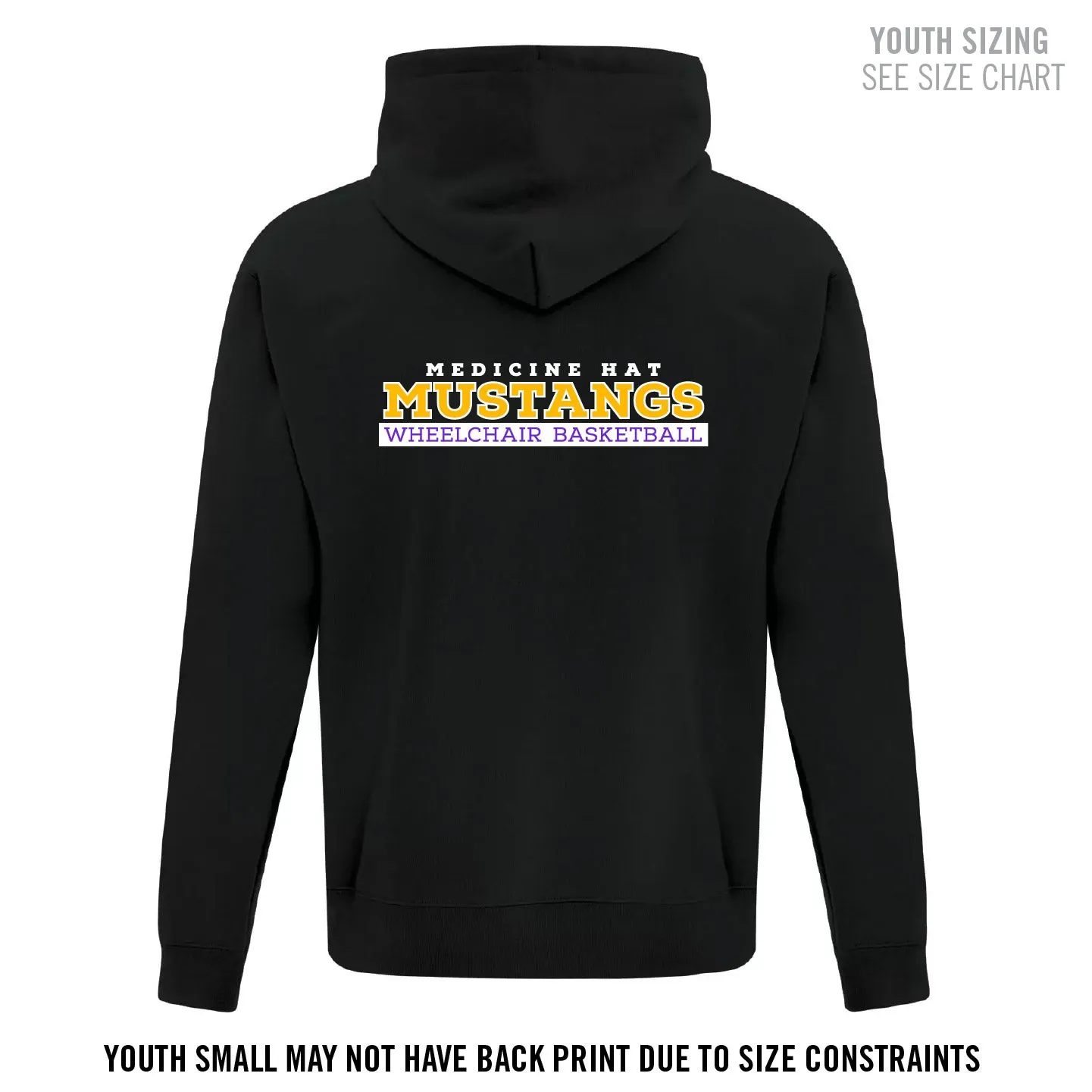 MHASR Mustangs YOUTH Zip Up Hoodie (MHASRT010/11-Y2600)