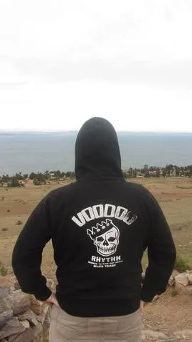 News: Hoodie - Black - Voodoo Rhythm - Front Logo Tag