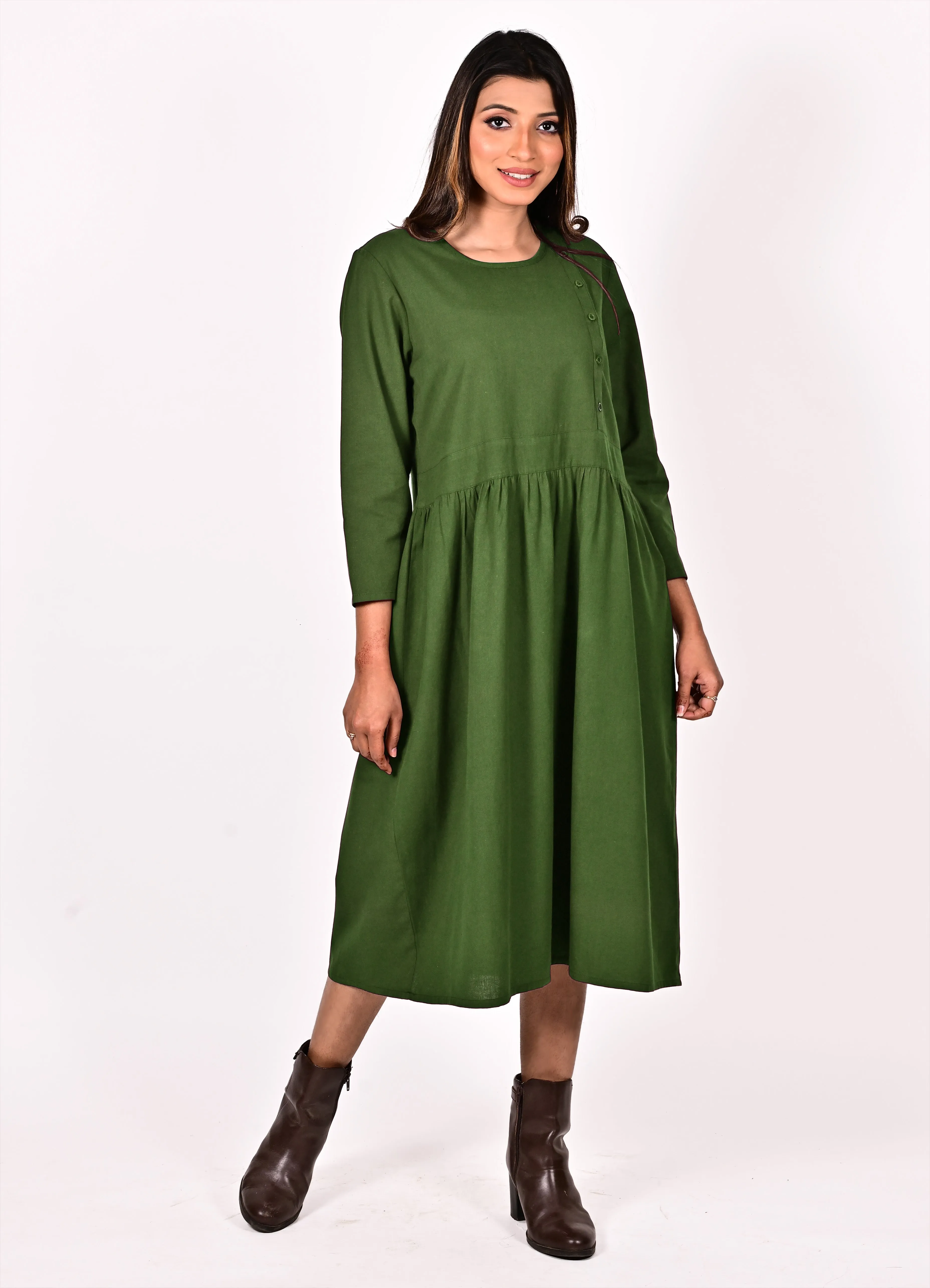 PULOMA Linen-Cotton Dress: Made to Order/Customizable