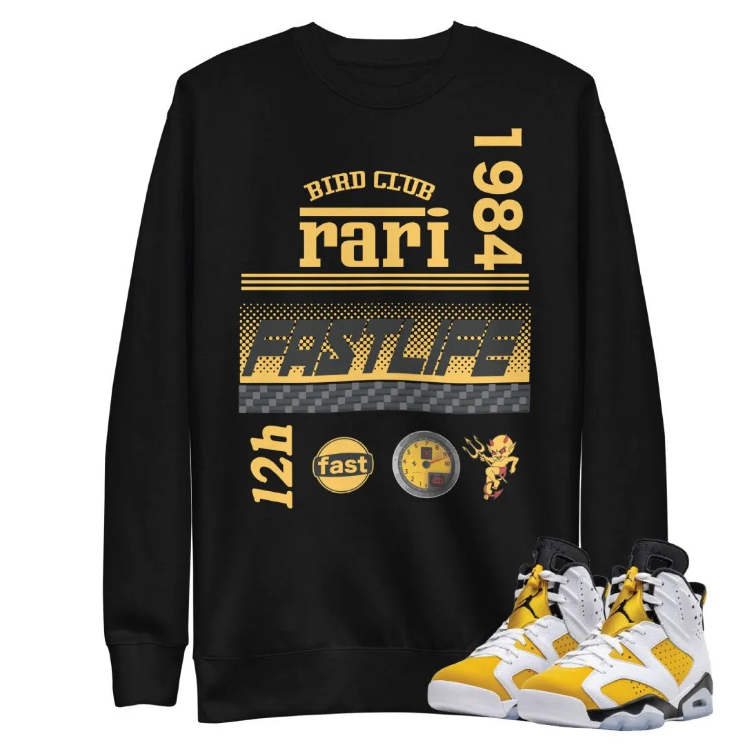 Retro 6 Yellow Ochre "Rari" Sweatshirt