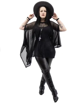 Rhiannon Mesh Tunic Top UNISEX- FOXBLOOD