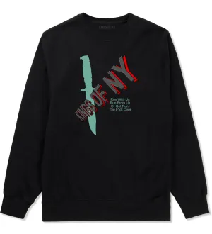 Run With Us Knife Crewneck Sweatshirt