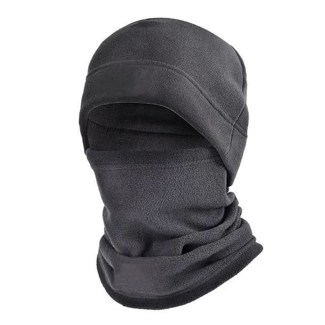 Set Winter Fleece Hat and Scarf Set Thermal Head Cover Tactical Warm Balaclava Face Mask Neck Warmer Sport Cycling Ski Scarf Hat