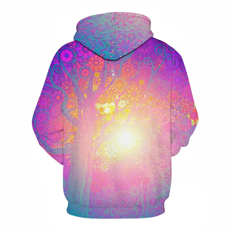 Sun Trees Floral Hoodie