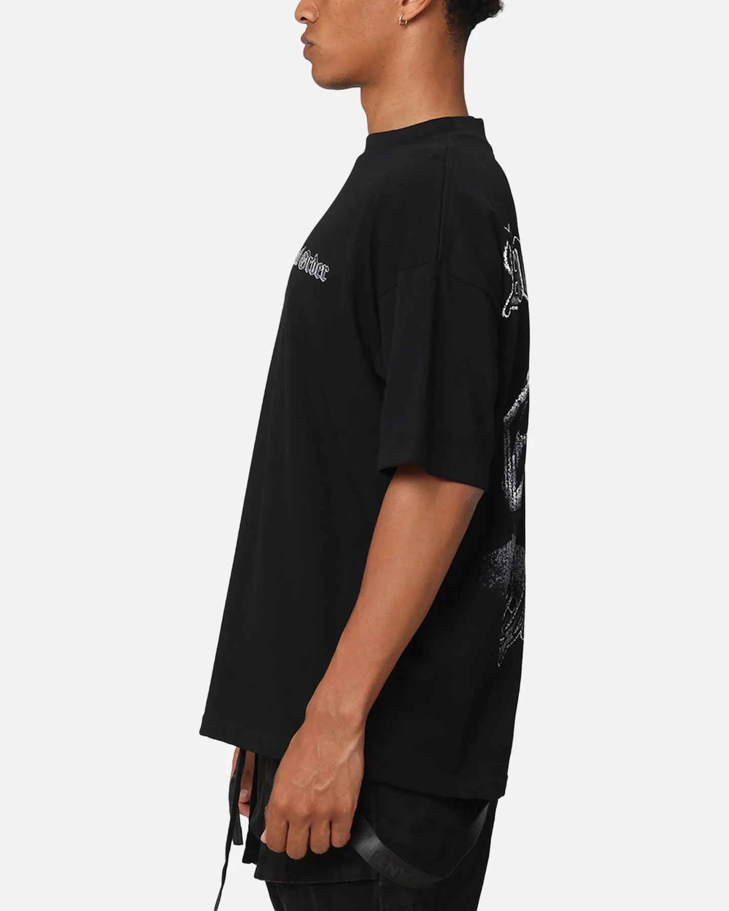 The Anti Order Balaclava Mock Neck T-Shirt Black