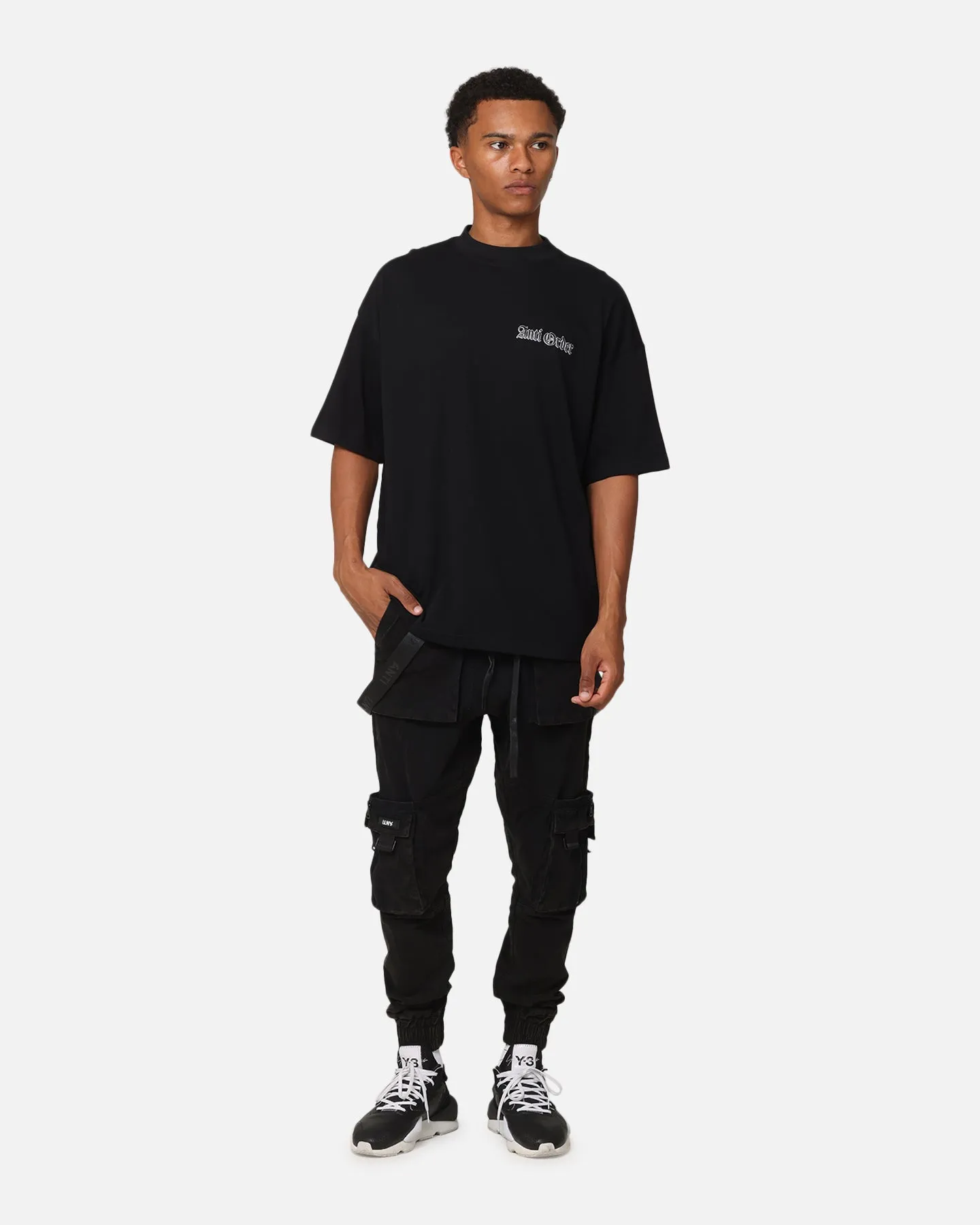 The Anti Order Balaclava Mock Neck T-Shirt Black