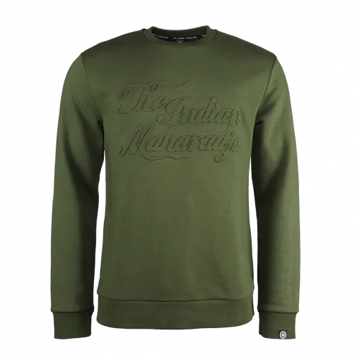 The Indian Maharadja Embossed Crew Neck Sweatshirt Last Ones