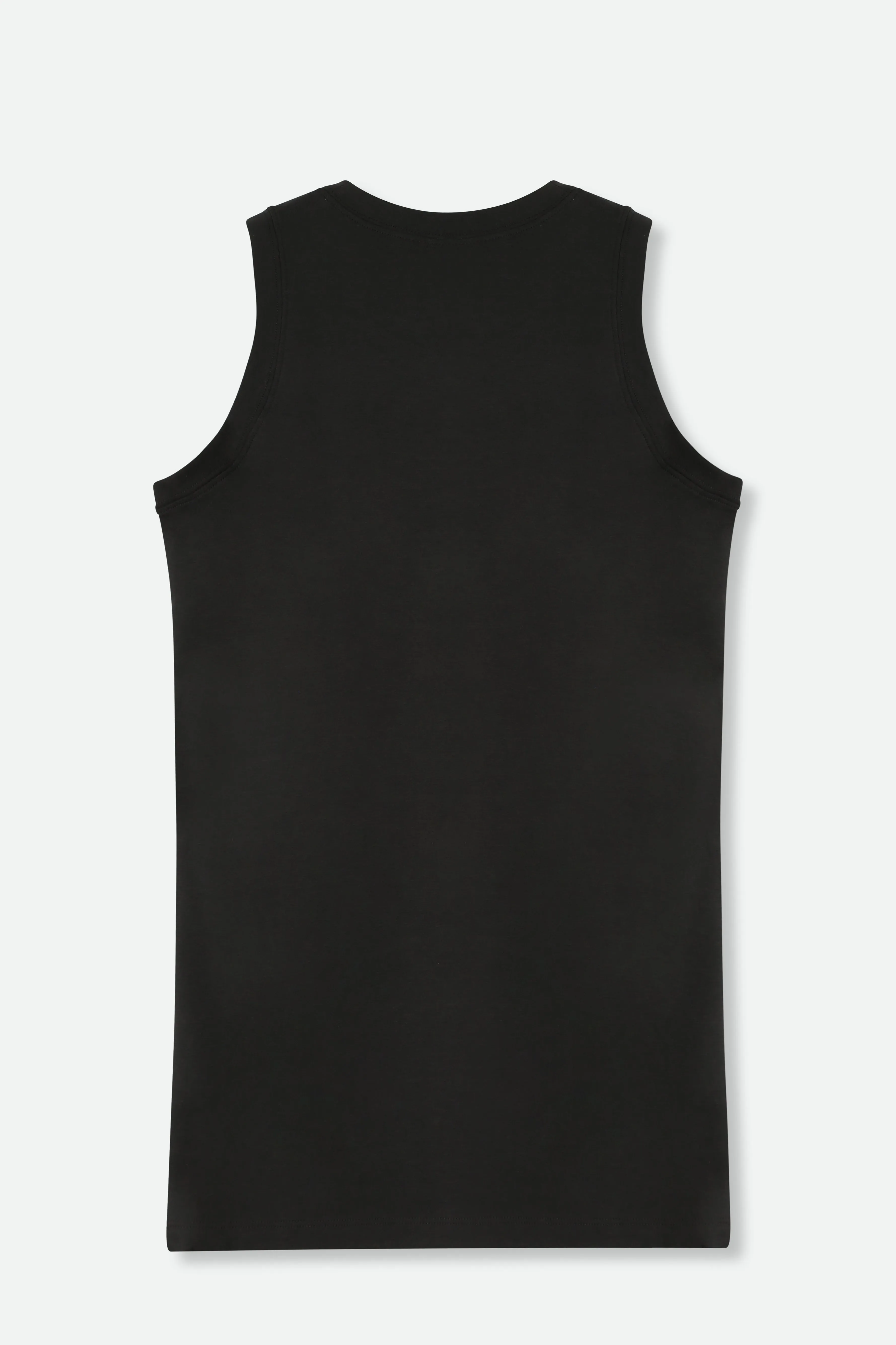 TUNIC LENGTH MUSCLE TANK IN PIMA COTTON STRETCH - Final Few Sizes US 6-10