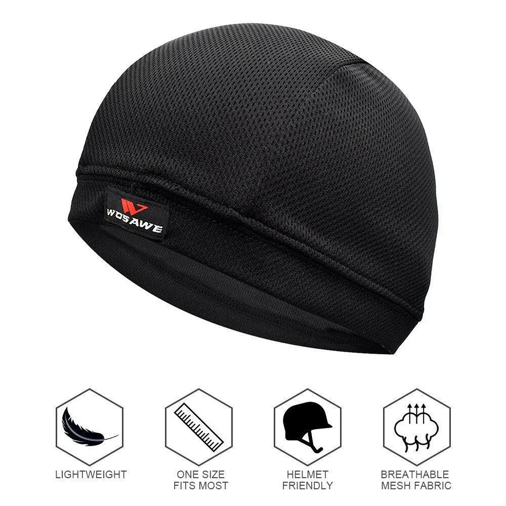 Ultralight Quick Drying Bike Helmet Liner Bicycle Cycling Beanie Cap Balaclava Headwear