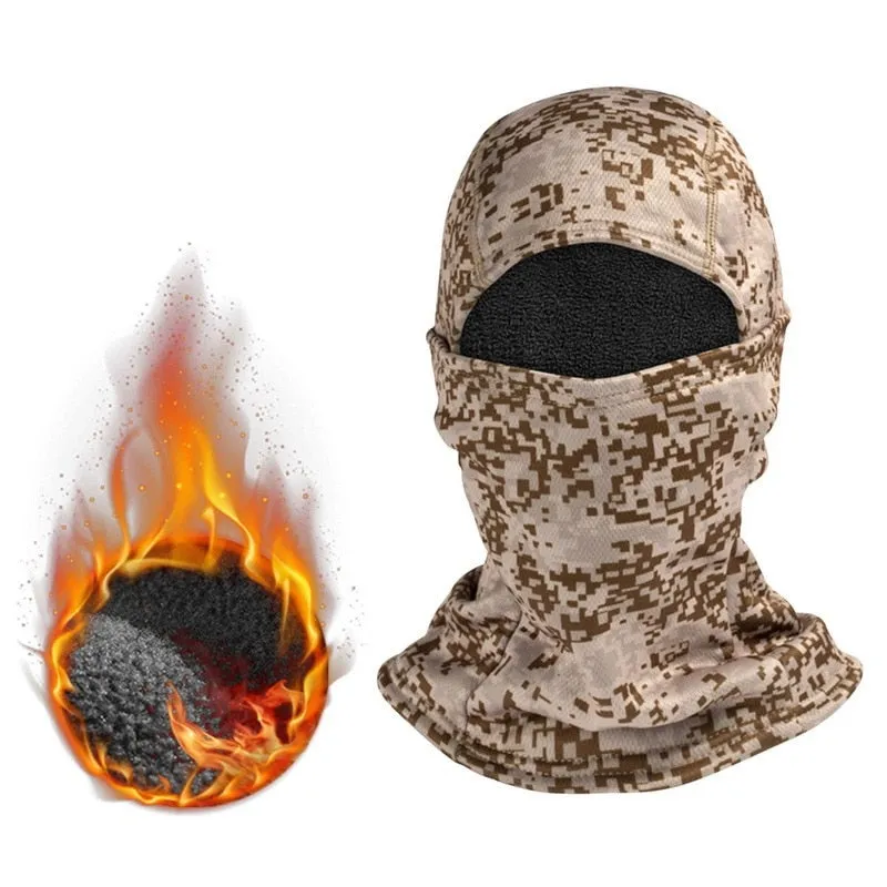 Unisex Winter Fleece Tactical Military Warm Balaclava Outdoor Hunting Cycling Hiking Ski Scarf Windproof Face Mask for Men Women