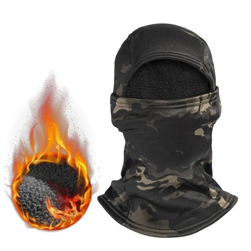 Unisex Winter Fleece Tactical Military Warm Balaclava Outdoor Hunting Cycling Hiking Ski Scarf Windproof Face Mask for Men Women