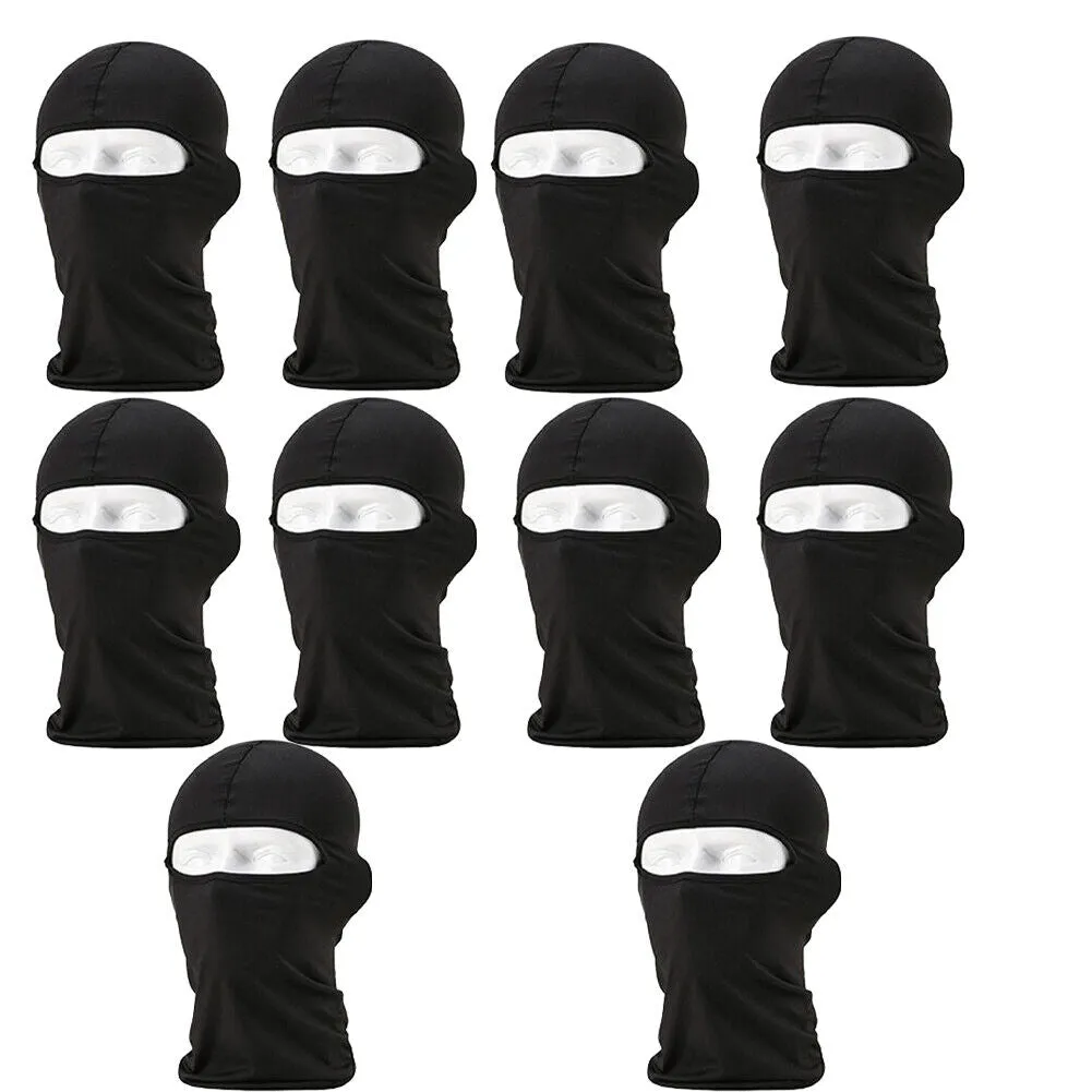 US 5-10 Pc Men's Ski Face Mask Warm Balaclava Sports Airsoft Motorcycle Hood Hat