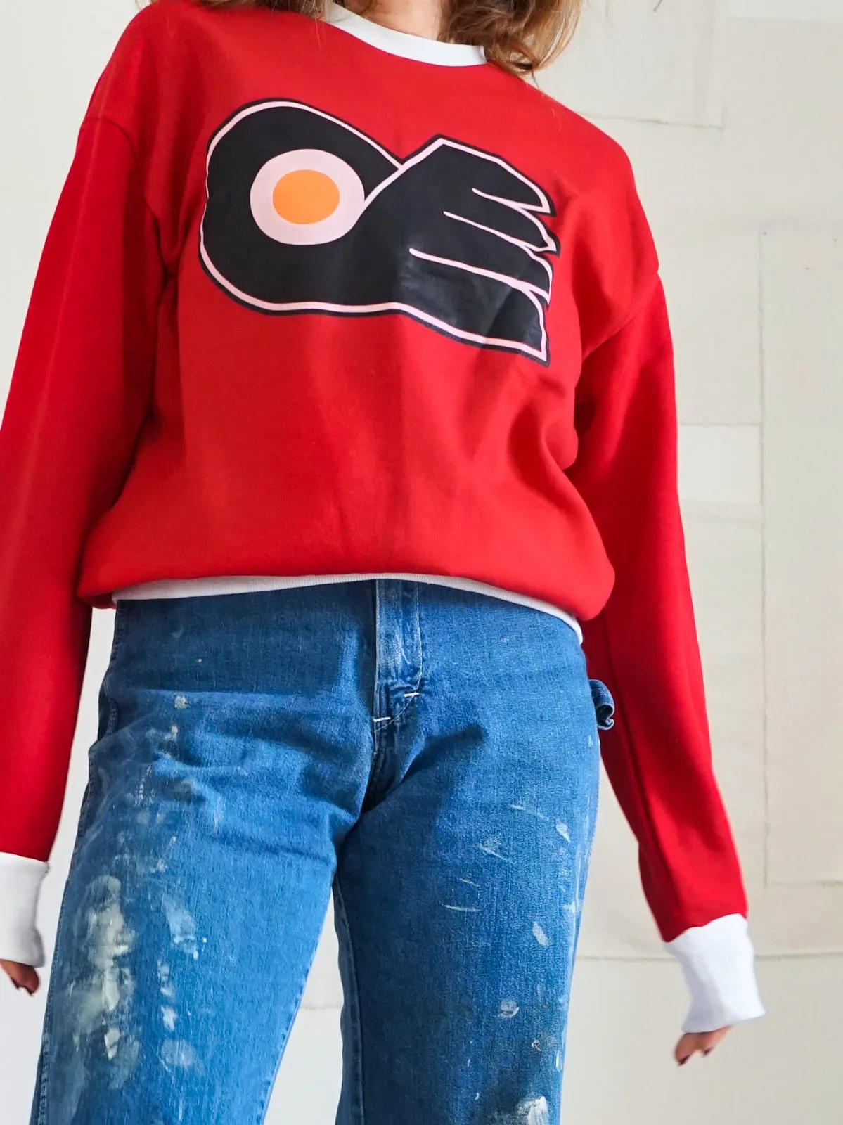 Vintage Philadelphia Flyers Ringer Sweatshirt