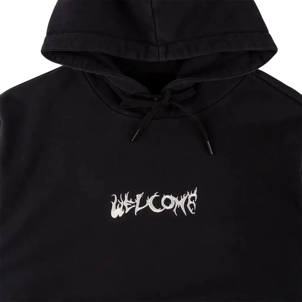 Welcome Light and Easy Patch Pullover Hoodie Black