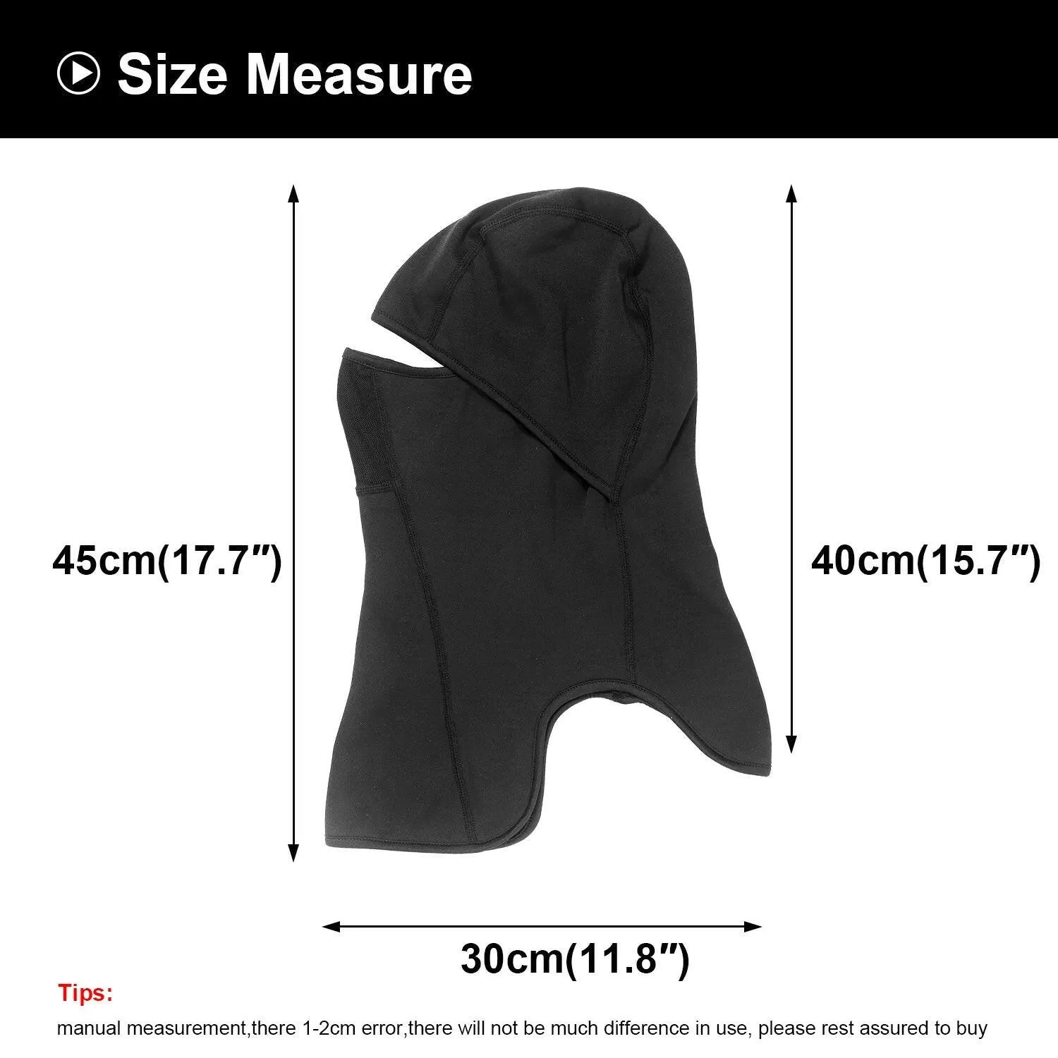 Winter Full Face Mask Fleece Balaclava Thermal Neck Warmer Cycle Helmet Hood Ski Snowboard Black Hats Head Cover Scarf Men Women